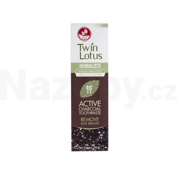 Twin Lotus Active Charcoal zubní pasta 150 g