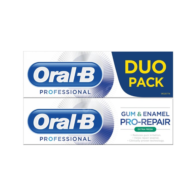 Oral-B Gum & Enamel Professional Extra Fresh zubní pasta 2x75 ml