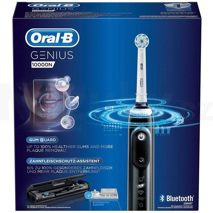 Oral-B Genius 10000N Black oscilační zubní kartáček - POŠKOZENÝ OBAL