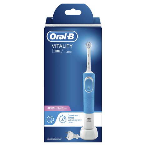 Oral-B Vitality 100 Sensitive Blue rotační kartáček