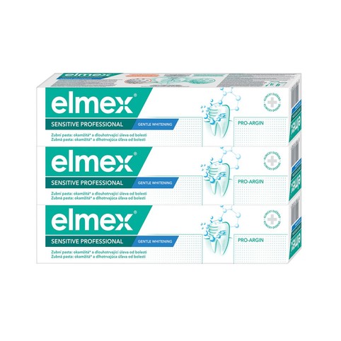 Elmex Sensitive Professional Gentle Whitening zubní pasta 3x75 ml