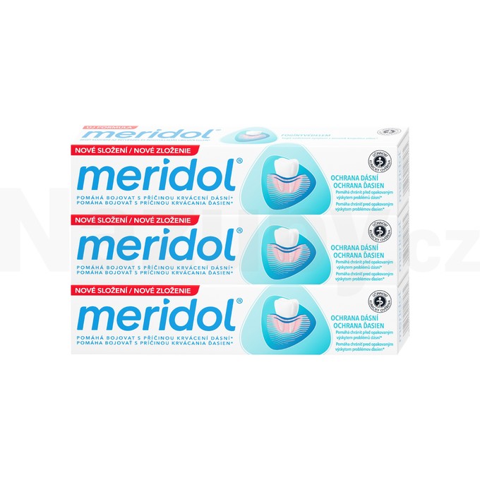 Meridol ochrana dásní zubní pasta 3x75 ml