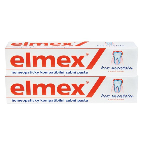 Elmex Caries Protection zubní pasta bez mentolu 2x75 ml