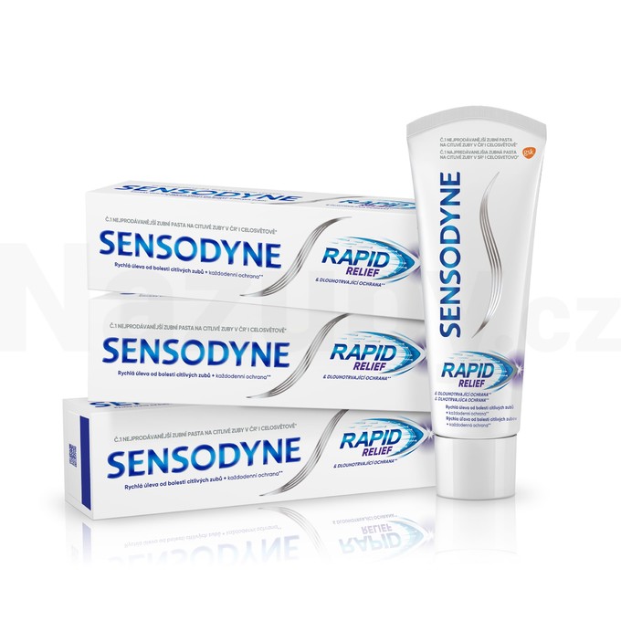 Sensodyne Rapid zubní pasta 3x75ml