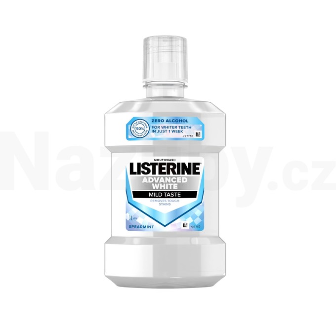 Listerine Advanced White Mild Taste ústní voda 1000 ml