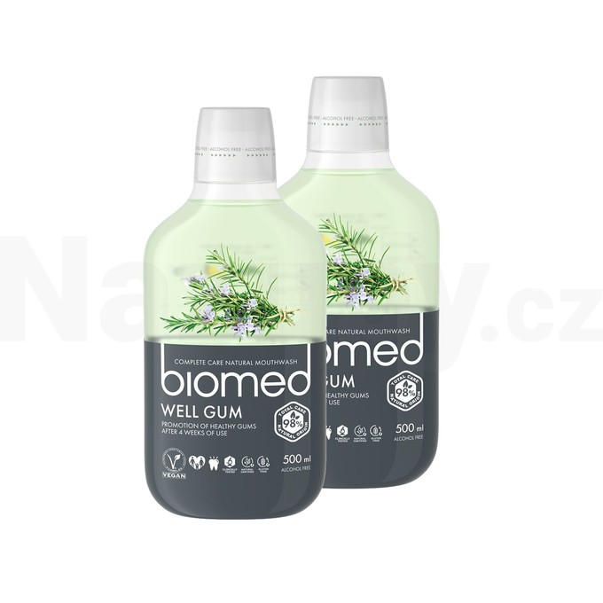 Biomed Well Gum ústní voda 2x500 ml