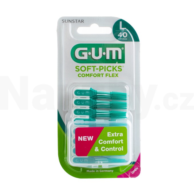 GUM Soft Picks Comfort Flex Large mezizubní kartáčky 40 ks