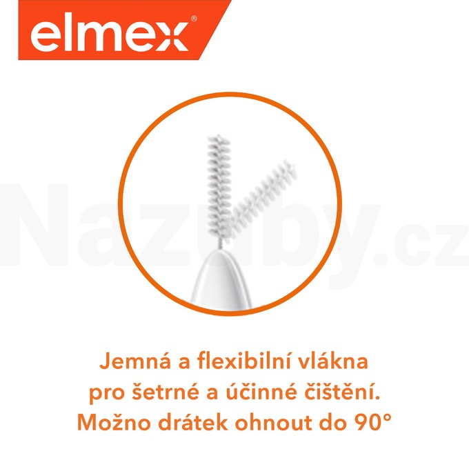 Elmex 0,5 mm Red mezizubní kartáček 8 ks