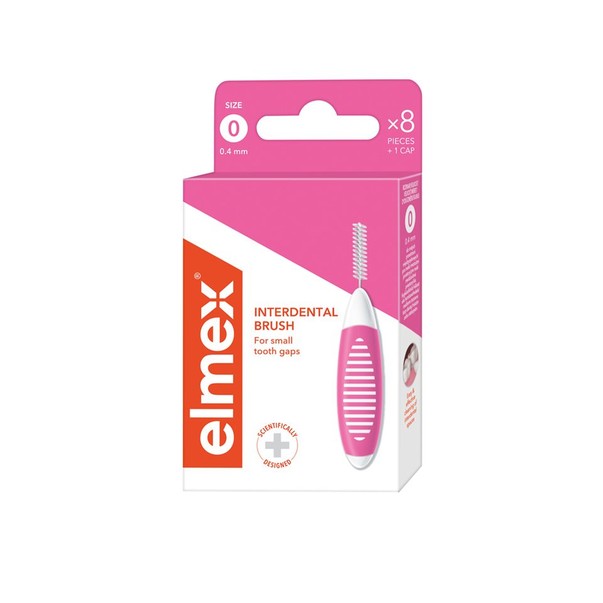 Elmex 0,4 mm Pink mezizubní kartáček 8 ks