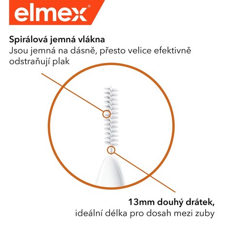 Elmex 0,4 mm Pink mezizubní kartáček 8 ks
