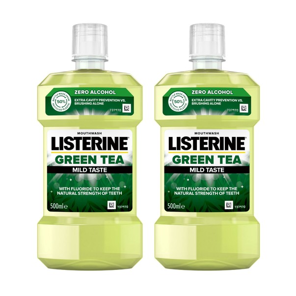 Listerine Green Tea ústní voda 2x500 ml