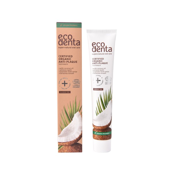 Ecodenta Organic Anti-Plaque Coconut Oil  zubní pasta 75 ml