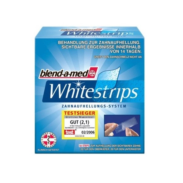 Blend-a-med Whitestrips bělící zubní pásky 56 ks