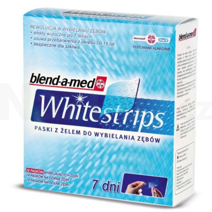 Blend-a-med Whitestrips bělící zubní pásky 56 ks