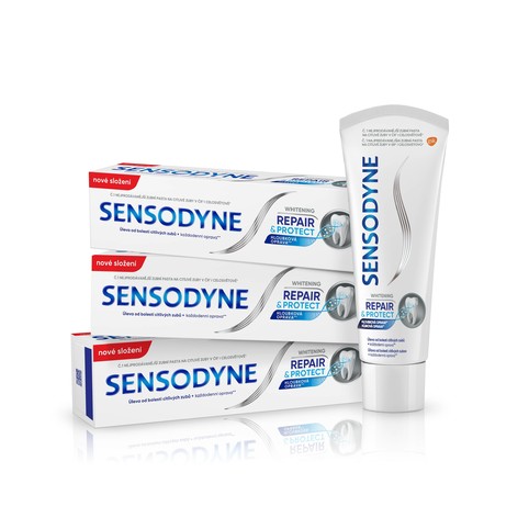 Sensodyne Repair & Protect Deep Repair Whitening zubní pasta 3x75 ml