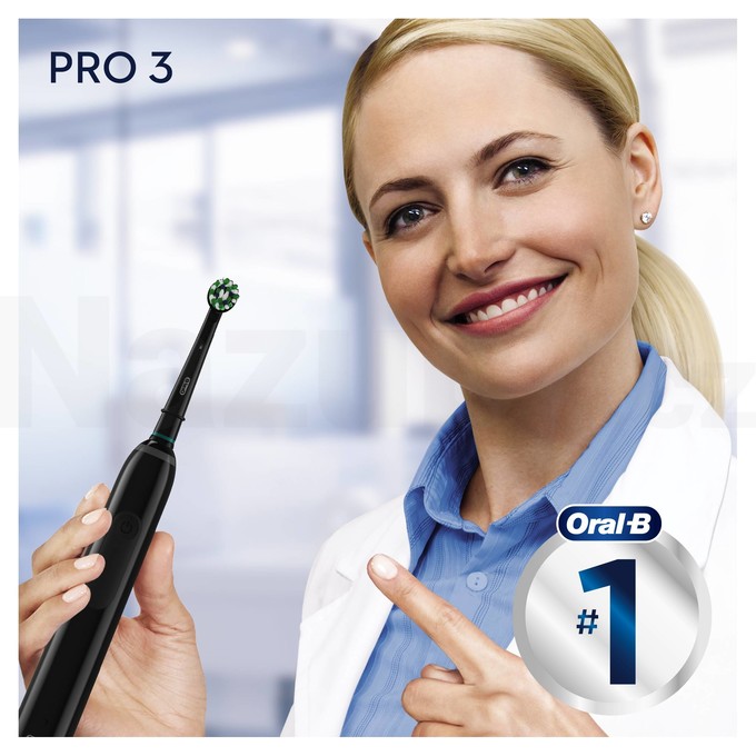 Oral-B PRO 3900 Black+White oscilační kartáček 1+1