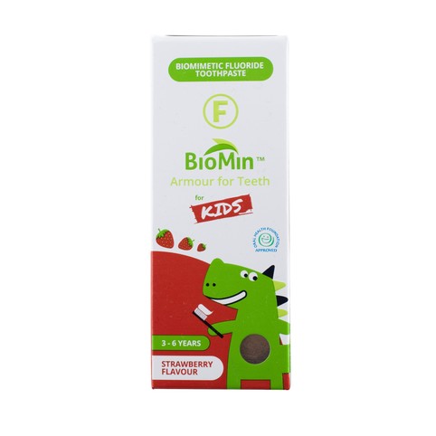 BioMin Kids Strawberry dětská zubní pasta 37,5 ml