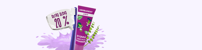 Dětský Herbadent s extra slevou 20 %