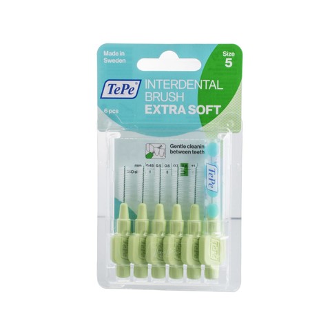 TePe Extra Soft 0,8 mezizubní kartáček zelený 6 ks