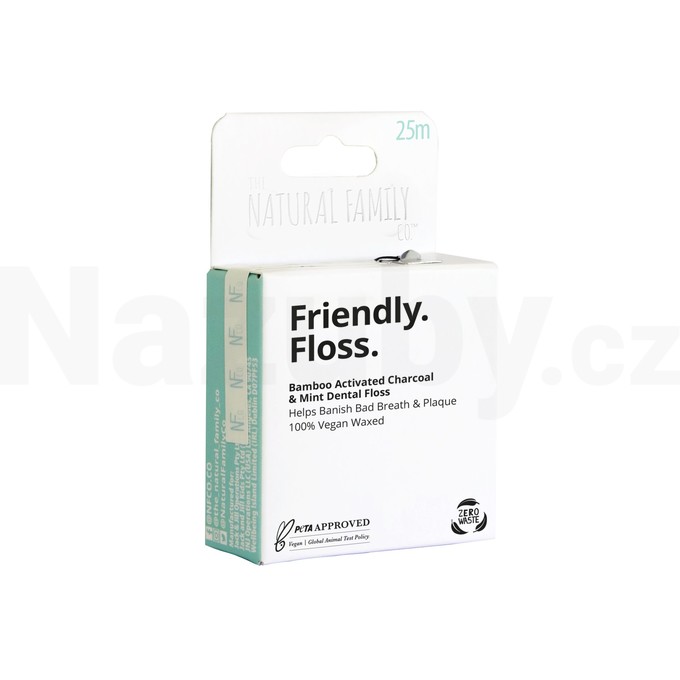 The Natural Family Co. Friendly Floss zubní nit 25 m
