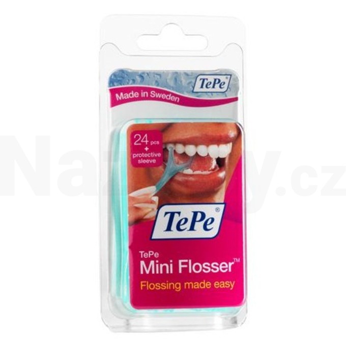TePe Mini Flosser zubní nit v mečíku 24 ks