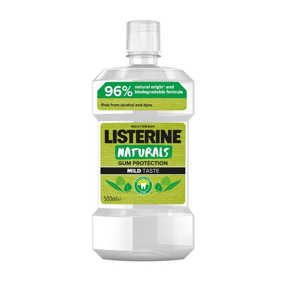 Listerine Naturals Gum Protection Mild Taste ústní voda 500 ml