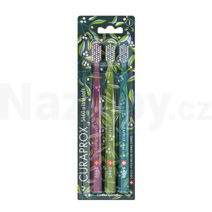 Curaprox CS 5460 Ultrasoft Winter Mistletoe zubní kartáček 3 ks