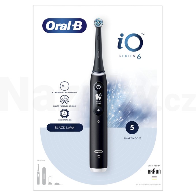 Oral-B iO Series 6 Black magnetický kartáček