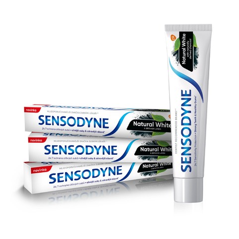 Sensodyne Natural White zubní pasta 3x75 ml