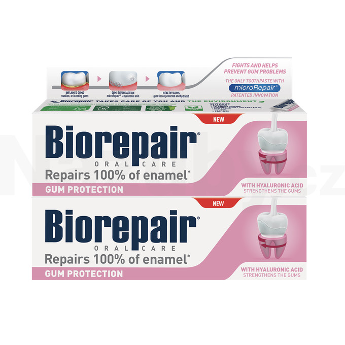 BioRepair Gum Protection zubní pasta 2x75 ml