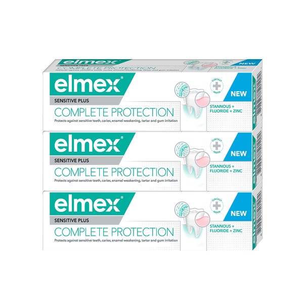 Elmex Sensitive Plus Complete Protection zubní pasta 3x75 ml