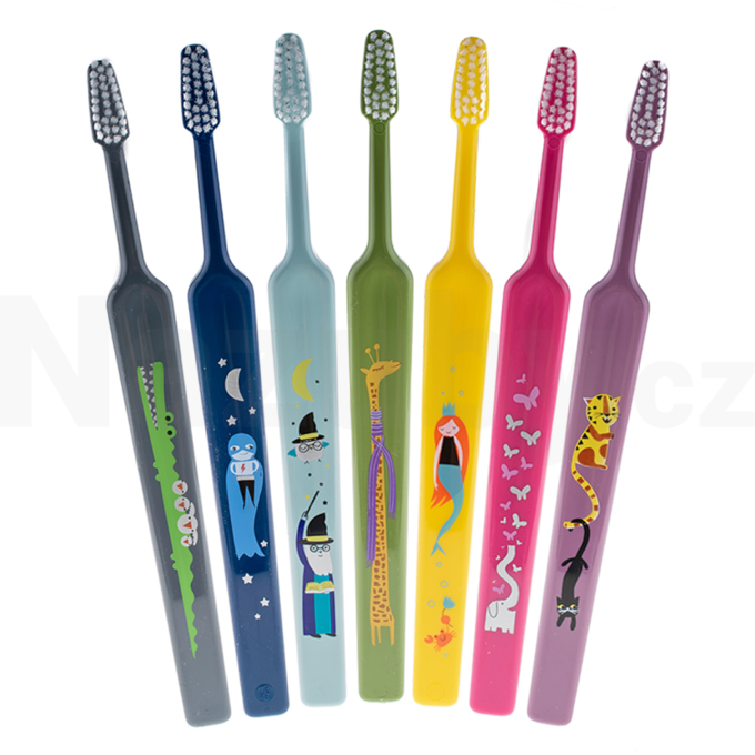 TePe Select Compact ZOO Extra Soft dětský zubní kartáček