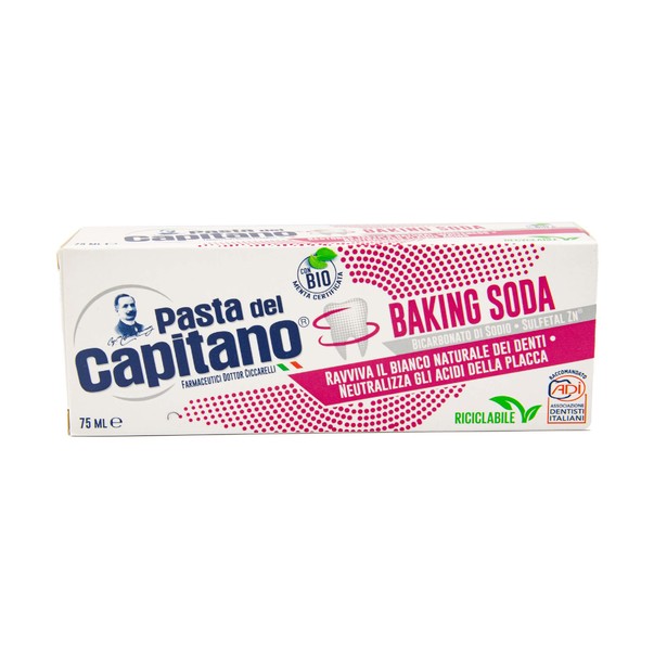Pasta del Capitano Whitening Baking Soda zubní pasta 75 ml
