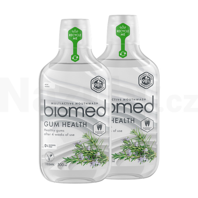 Biomed Gum Health ústní voda 2×500 ml