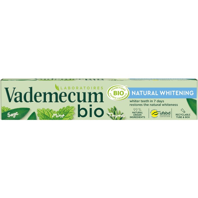 Vademecum BIO Natural Whitening zubní pasta 75 ml