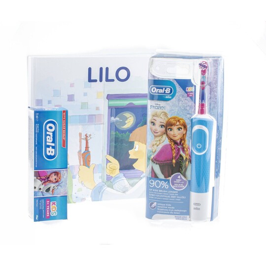 Oral-B Kids Frozen zubní kartáček + zubní pasta + knížka