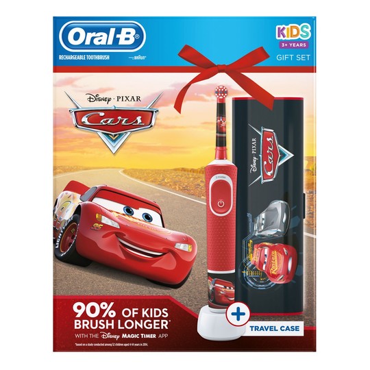 Oral-B Vitality Kids Cars zubní kartáček + cestovní pouzdro