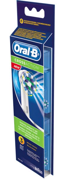 Braun Oral-B CrossAction EB 50-3 náhradní hlavice 3 ks