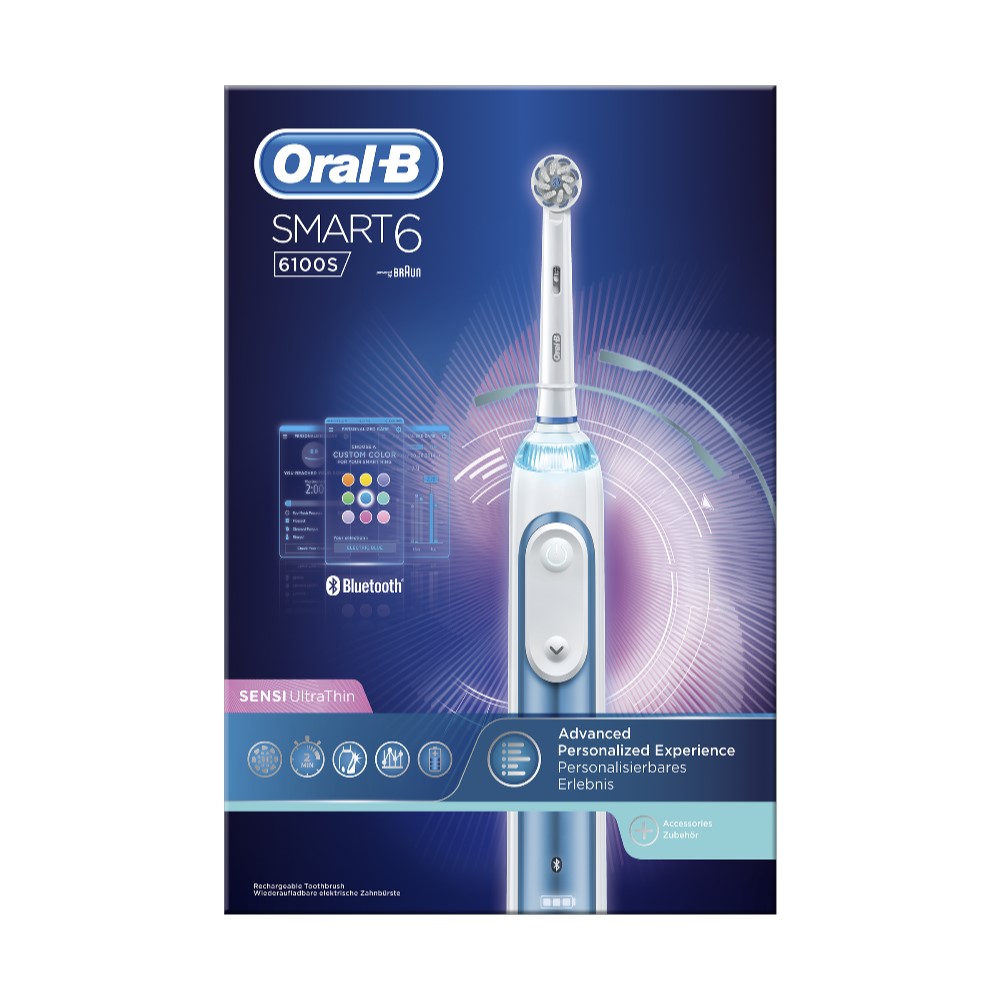 Braun Oral-B Smart 6 6100S Sensi UltraThin zubní kartáček