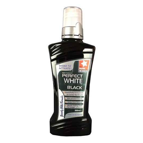 Beverly Hills Formula Perfect White Black ústní voda 500 ml