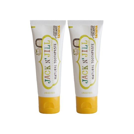 Jack N' Jill Organic Banana dětská zubní pasta 2x50 g
