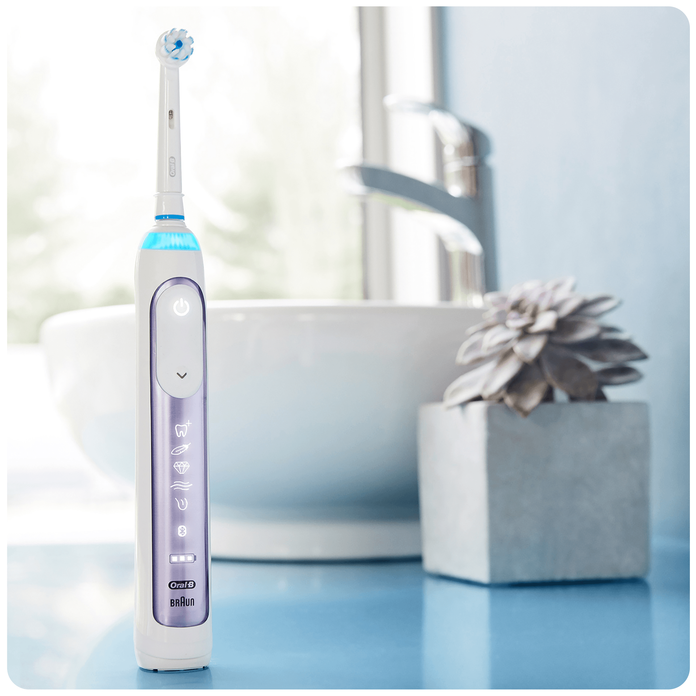 Oral-B Genius 10000N Orchid Purple oscilační kartáček - ROZBALENÉ ZBOŽÍ