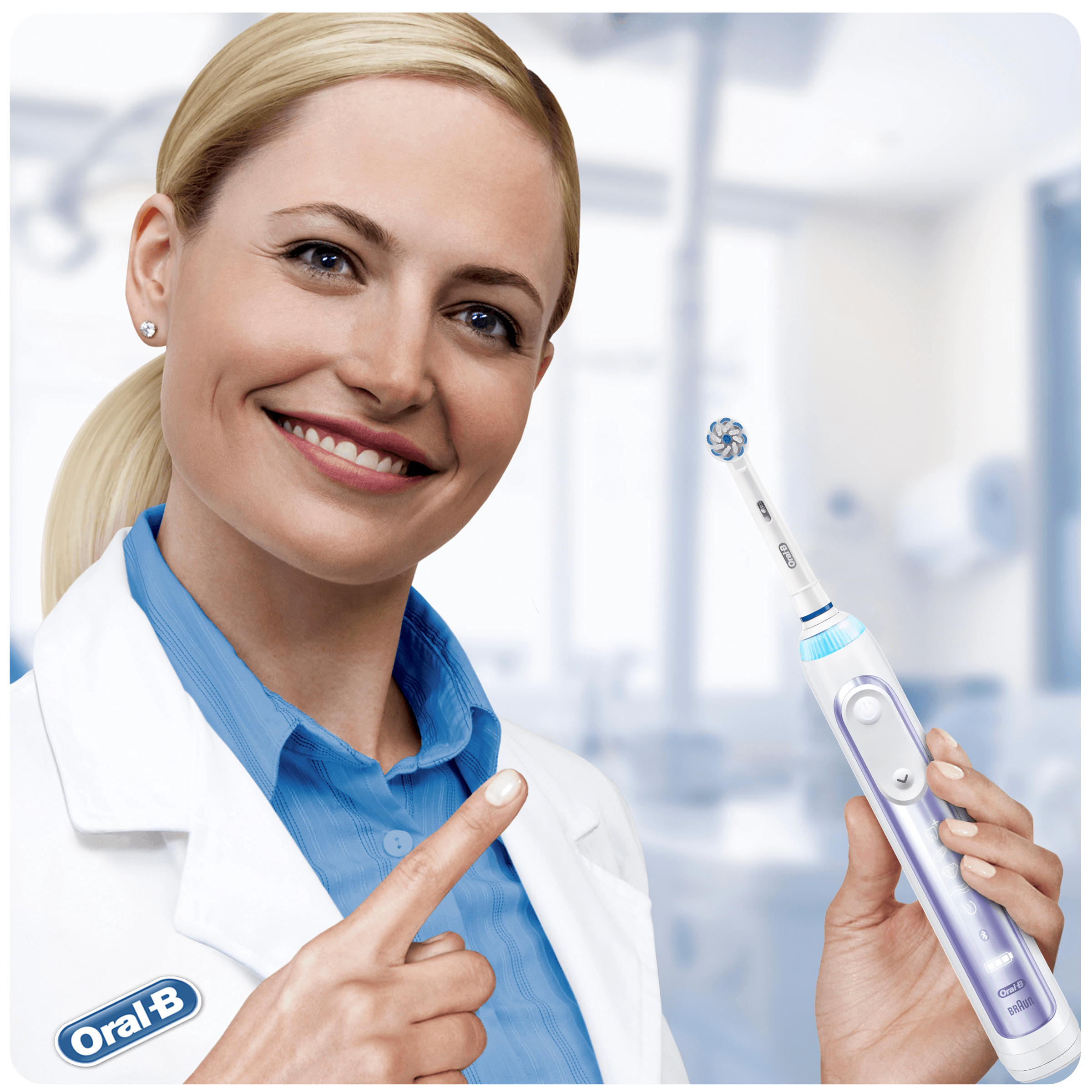 Oral-B Genius 10000N Orchid Purple oscilační kartáček - ROZBALENÉ ZBOŽÍ