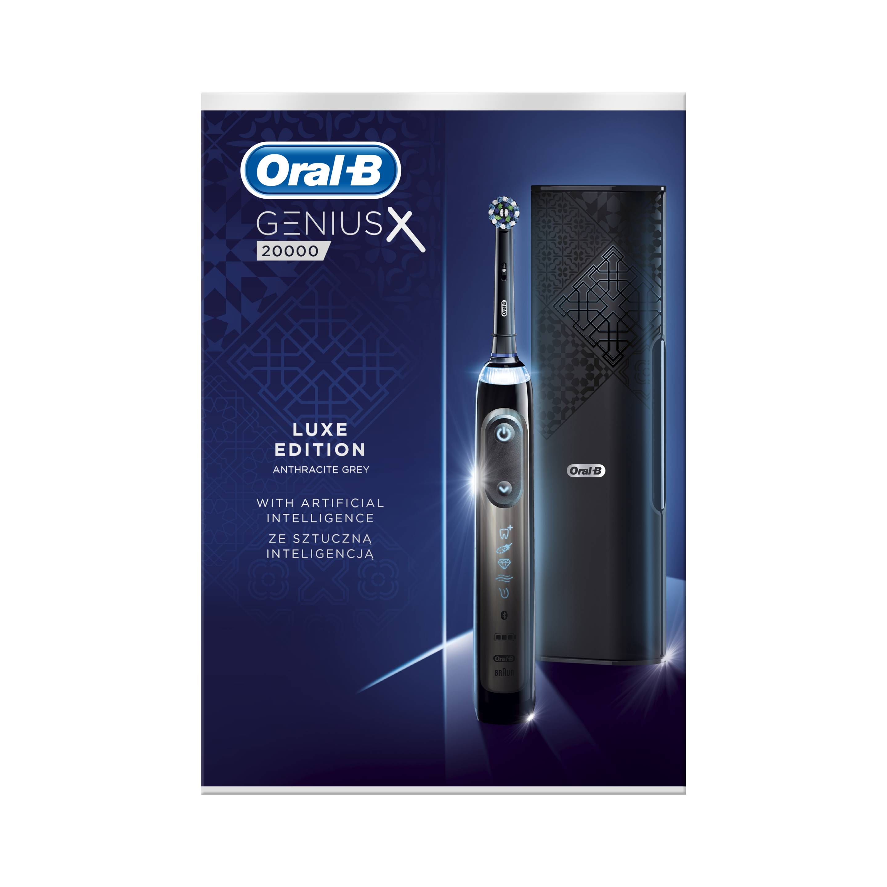 Oral-B Genius X 20000 Anthracite Grey oscilační kartáček