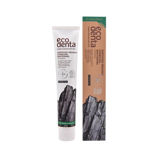 Ecodenta Organic Charcoal Whitening zubní pasta 75 ml