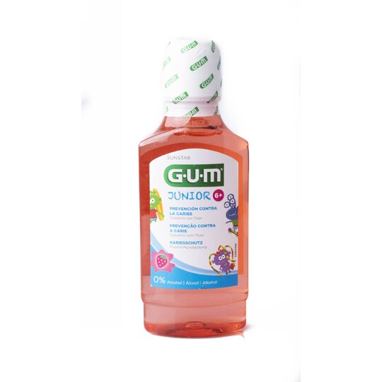 GUM Junior Strawberry ústní voda 300 ml