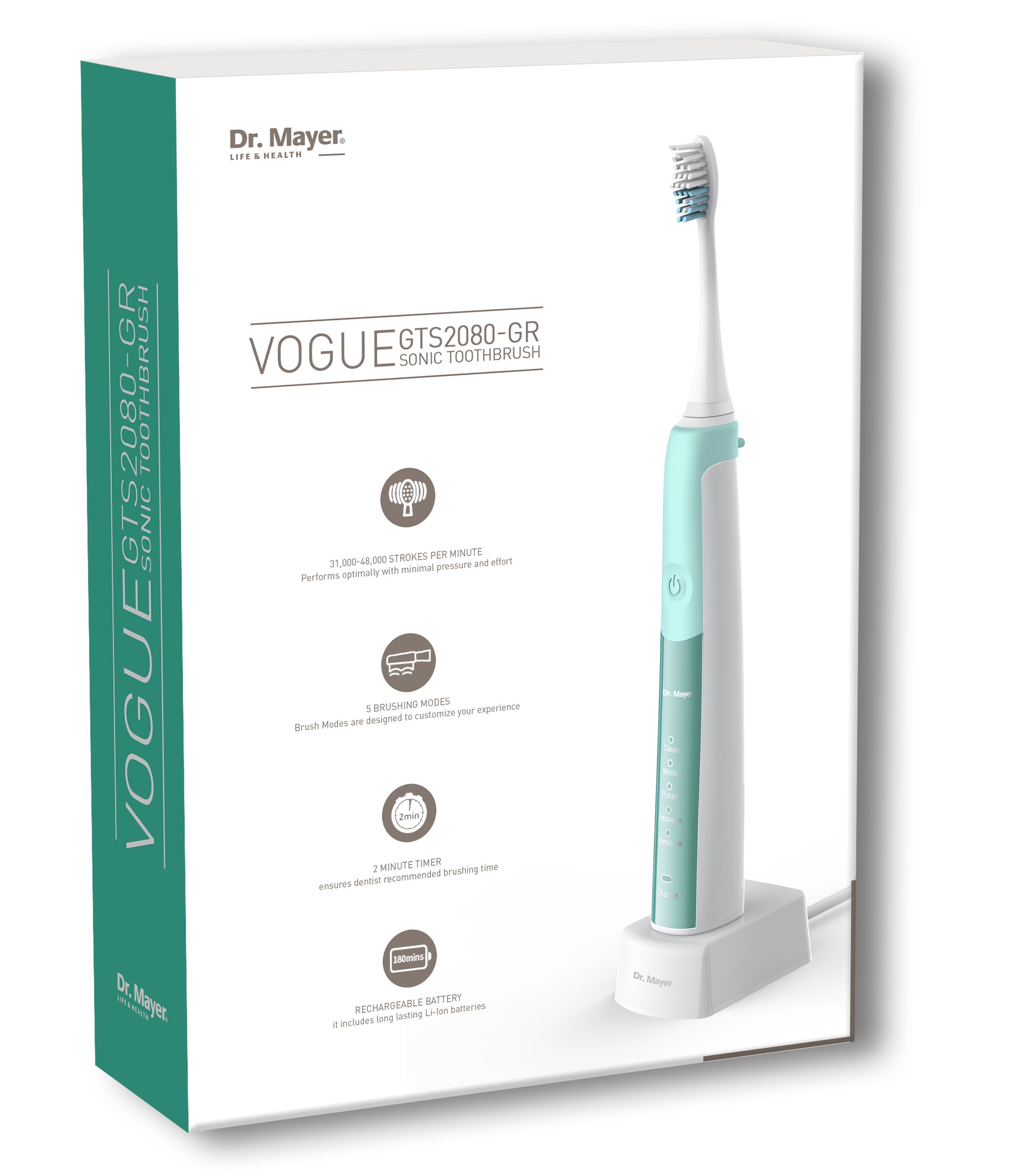 Dr. Mayer Vogue GTS2080GR sonický kartáček