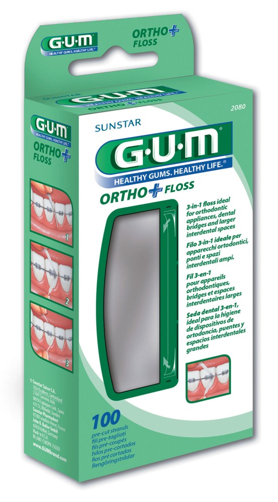 GUM Superfloss Ortho+ Floss 100 ks