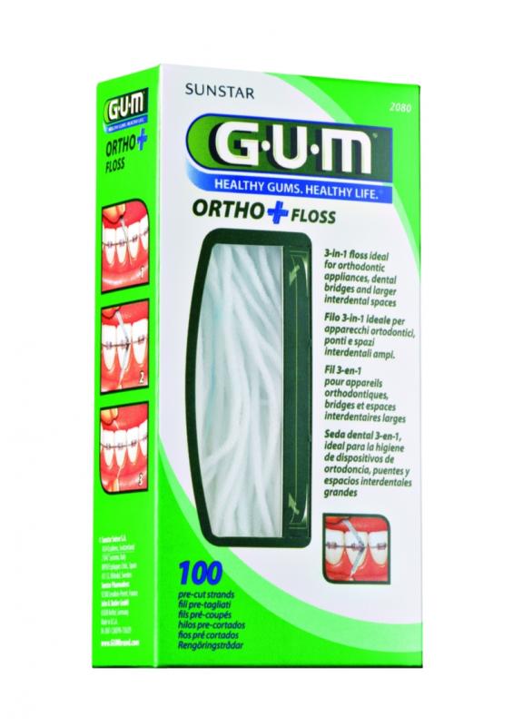 GUM Superfloss Ortho+ Floss 100 ks