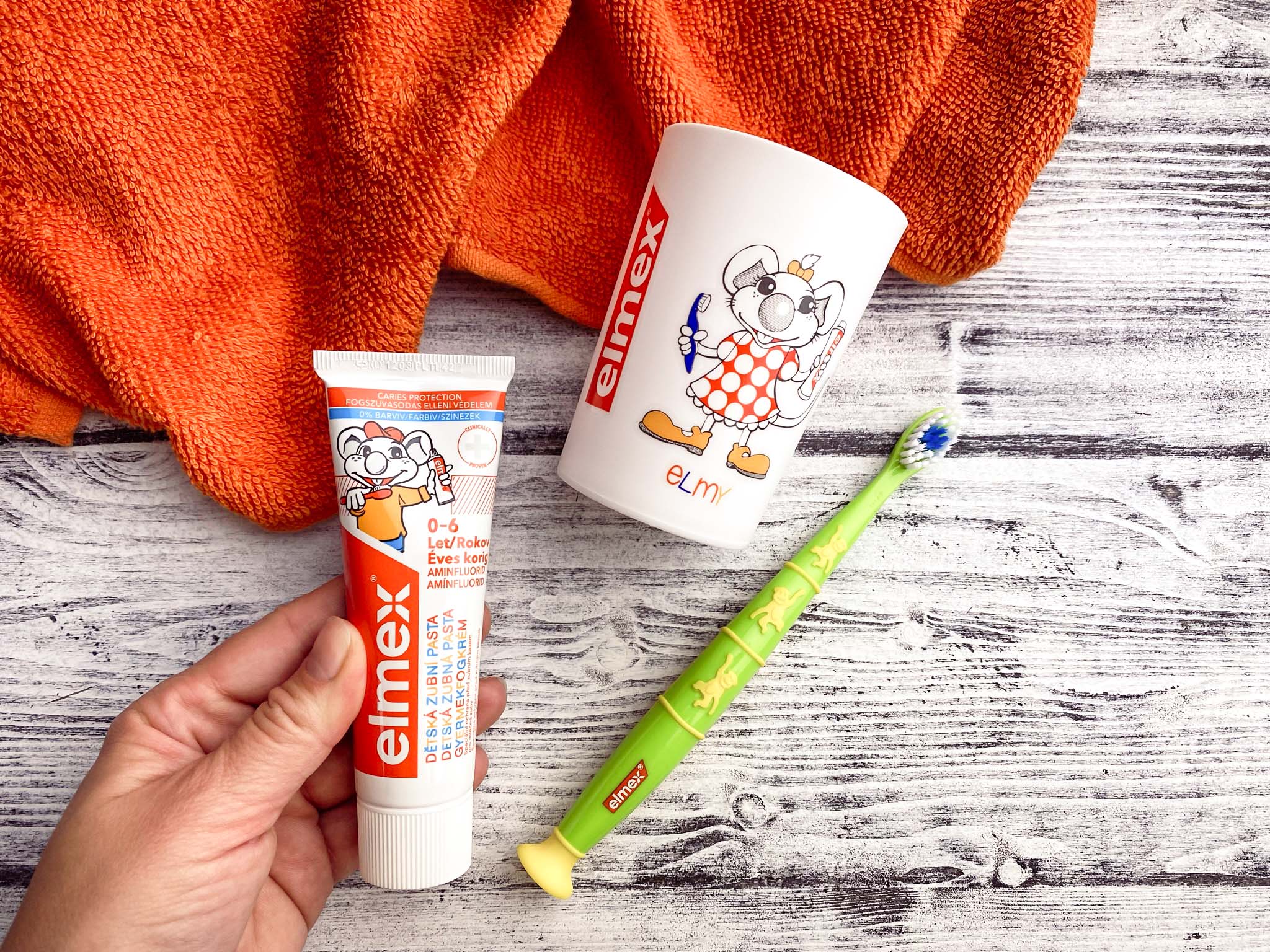 Elmex Kids sada zubní pasta + kartáček